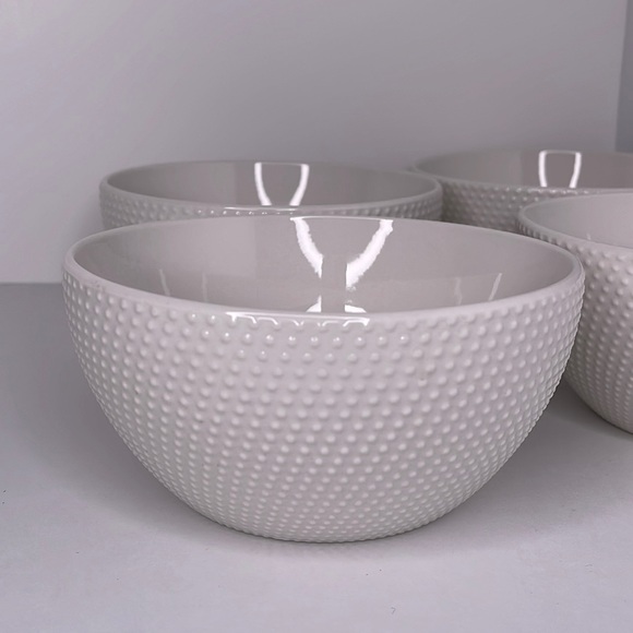 Studded Dinnerware Bowls 6" ( 4pc Set ) - Picture 2 of 3